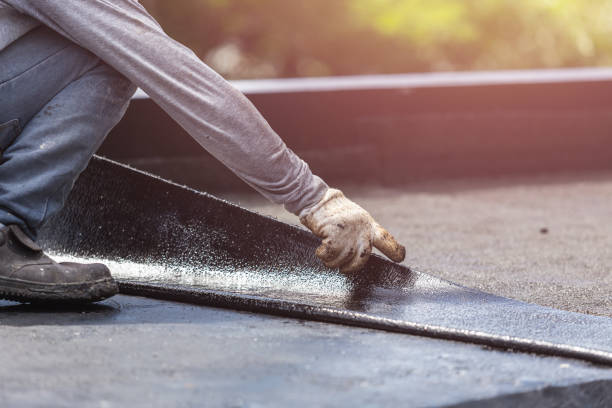 Professional Interior Drainage System technician working in Laurelville, OH